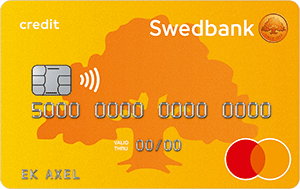 Swedbank betal- och kreditkort Mastercard