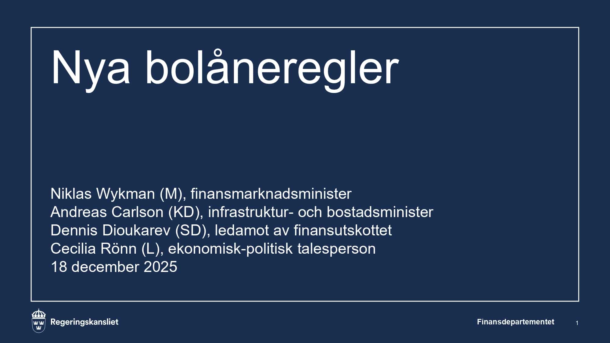Sverigekredit - Nya bolånsregler från april 2026: vad regeringens förslag innebär - (nya bolånsregler)